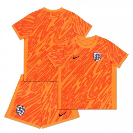 Camiseta de fútbol Inglaterra Orange Version Portero Niño Euro 2024 Camiseta de fútbol Inglaterra Orange Version Portero Niño Euro 2024